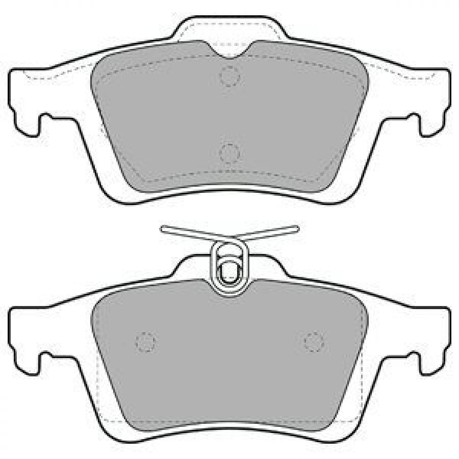 Mazda 3 2003-, Ford Cmax 2004-2015, Focus 2004- Arka Fren Balatası Takım Amerikan