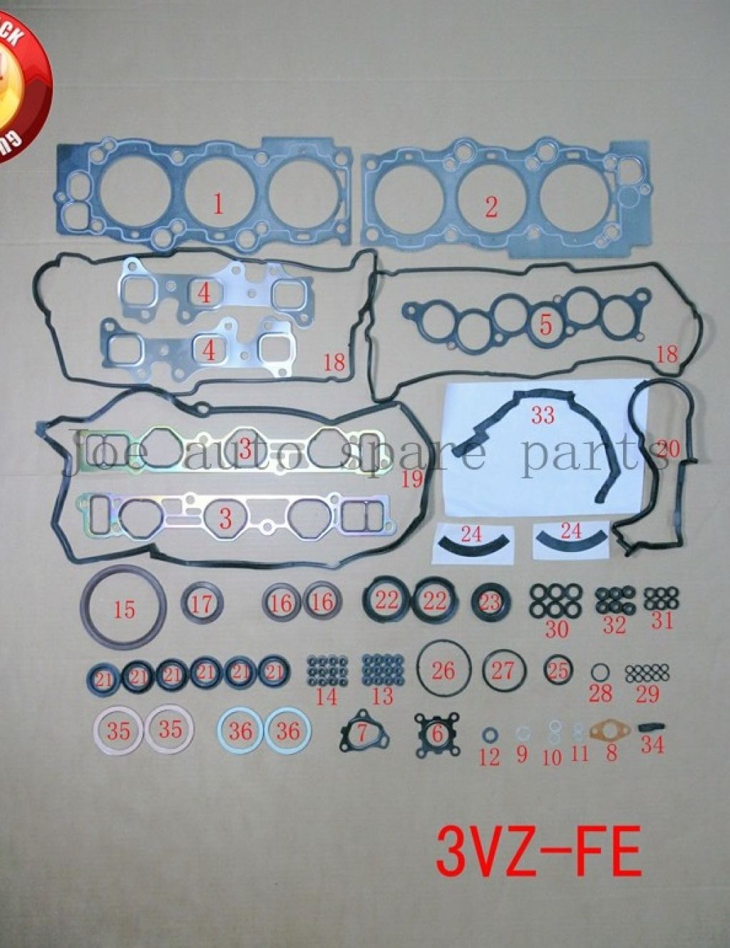 Toyota Land Cruiser, Camry 1991-1996 3vzfe Takım Conta